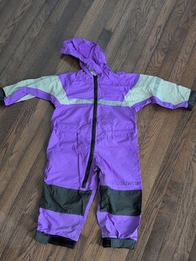 Oakiwear Purple Rainsuit With Packable Bag Size 4